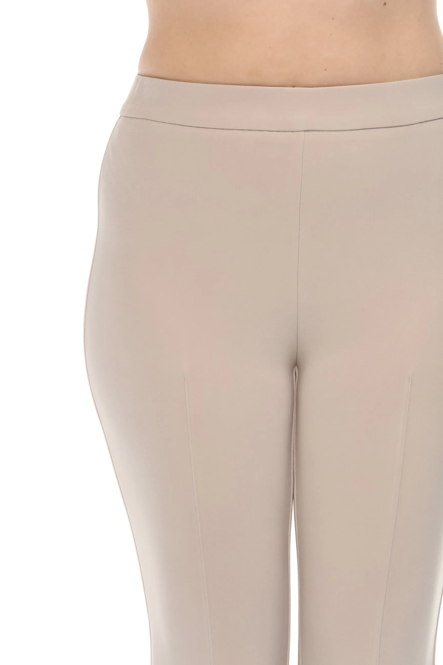 Joseph Ribkoff Dune Pull On Classic Cropped Flare Trouser Pants 243051