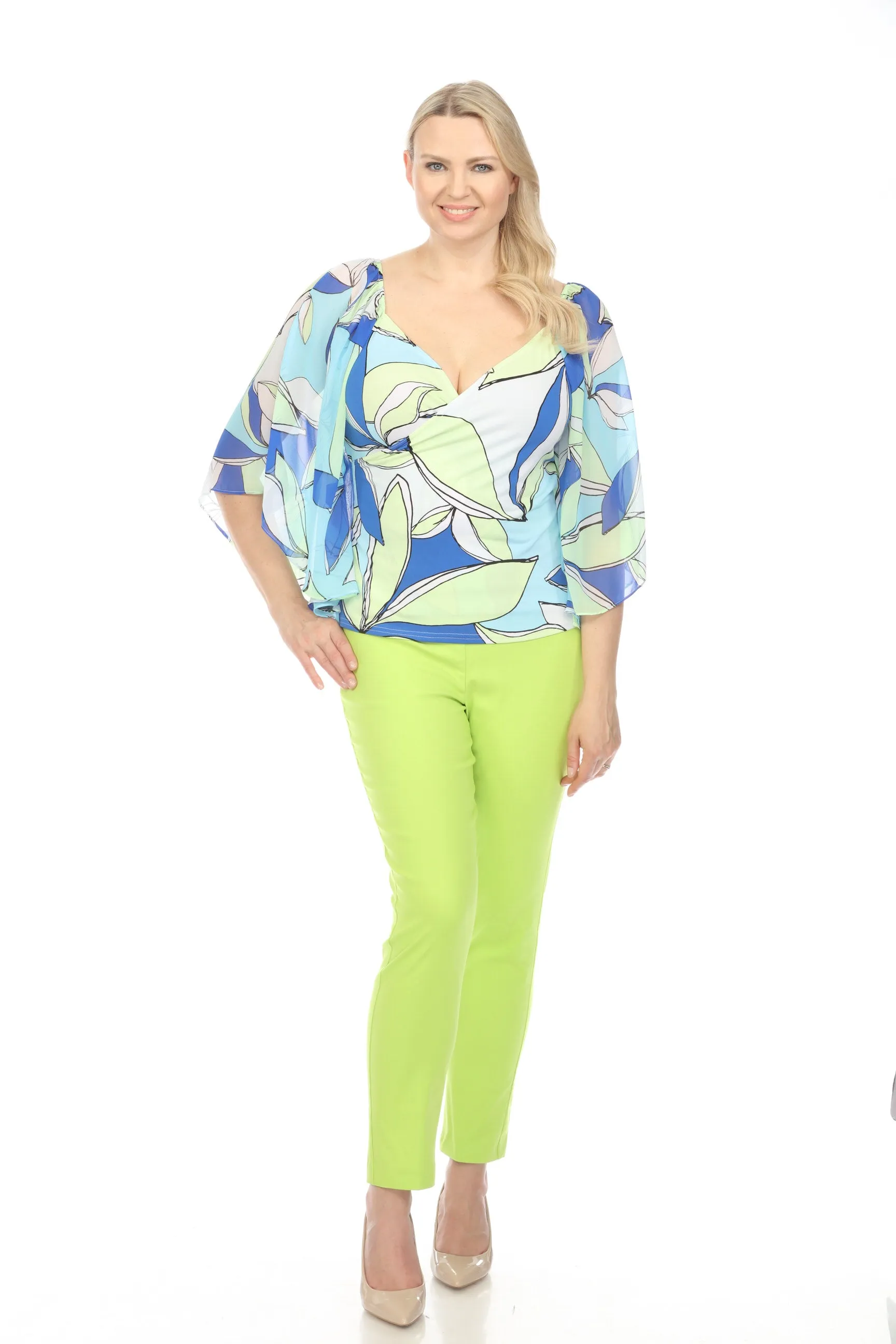Joseph Ribkoff Slim Straight Stretch Pull On Cropped Pants 201483S24