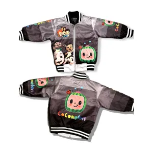 Kids black coco Bomber