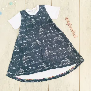 Kids Short Sleeve Swing Dress