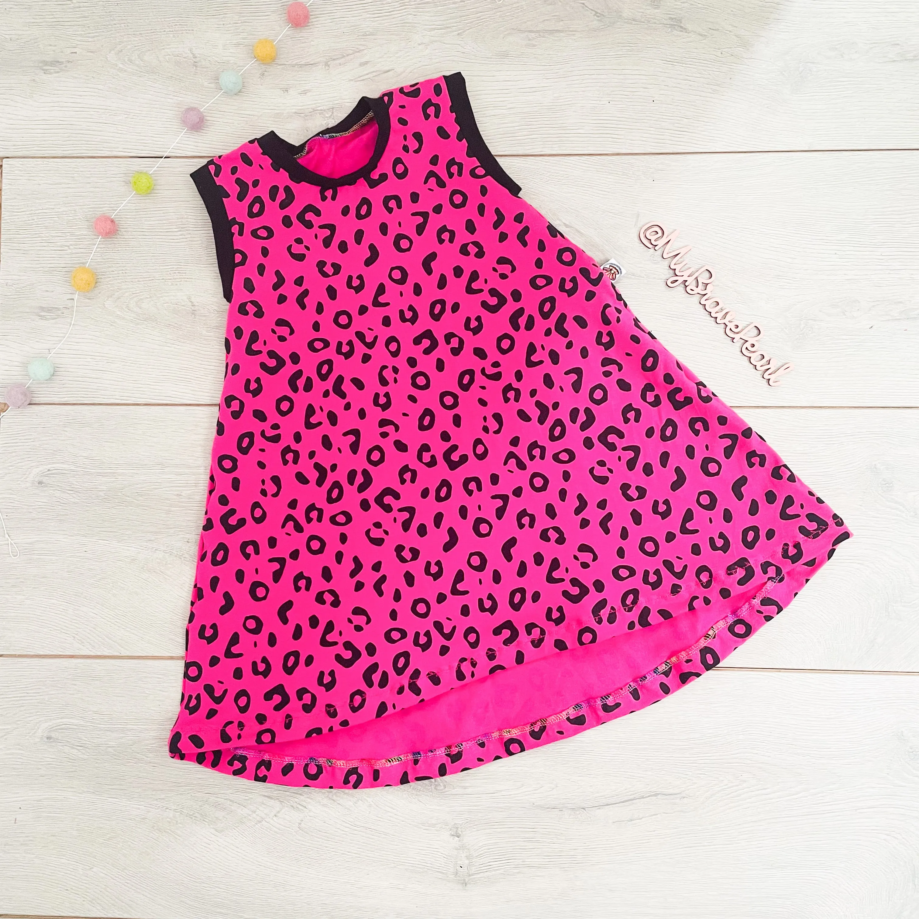 Kids Short Sleeve Swing Dress