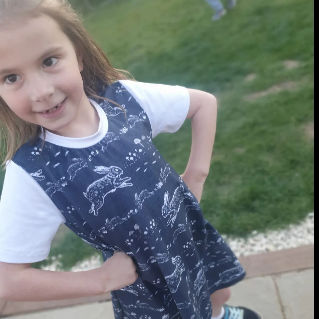 Kids Short Sleeve Swing Dress
