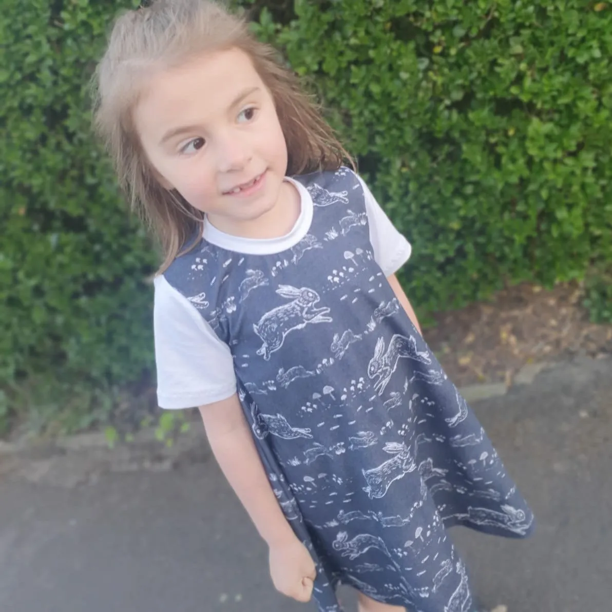Kids Short Sleeve Swing Dress