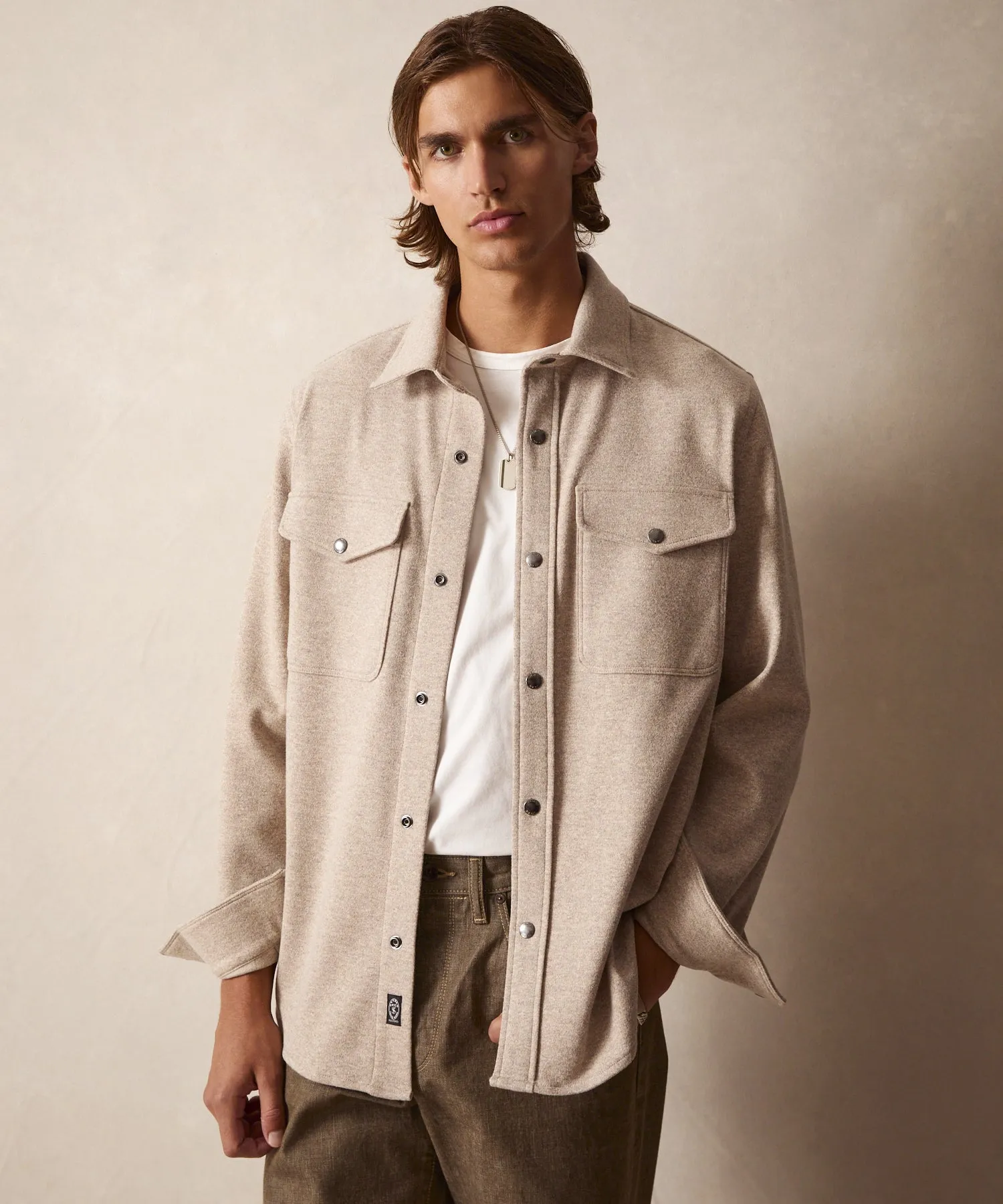 Knit Military Shirt