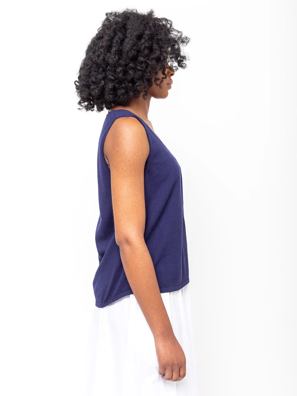 Knit Tank with Breast Pocket