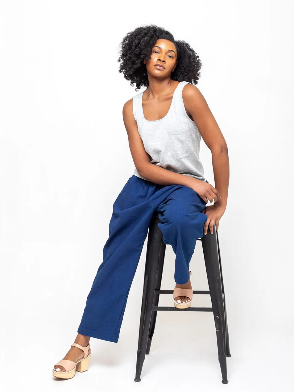 Knit Tank with Breast Pocket