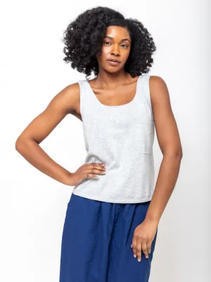 Knit Tank with Breast Pocket