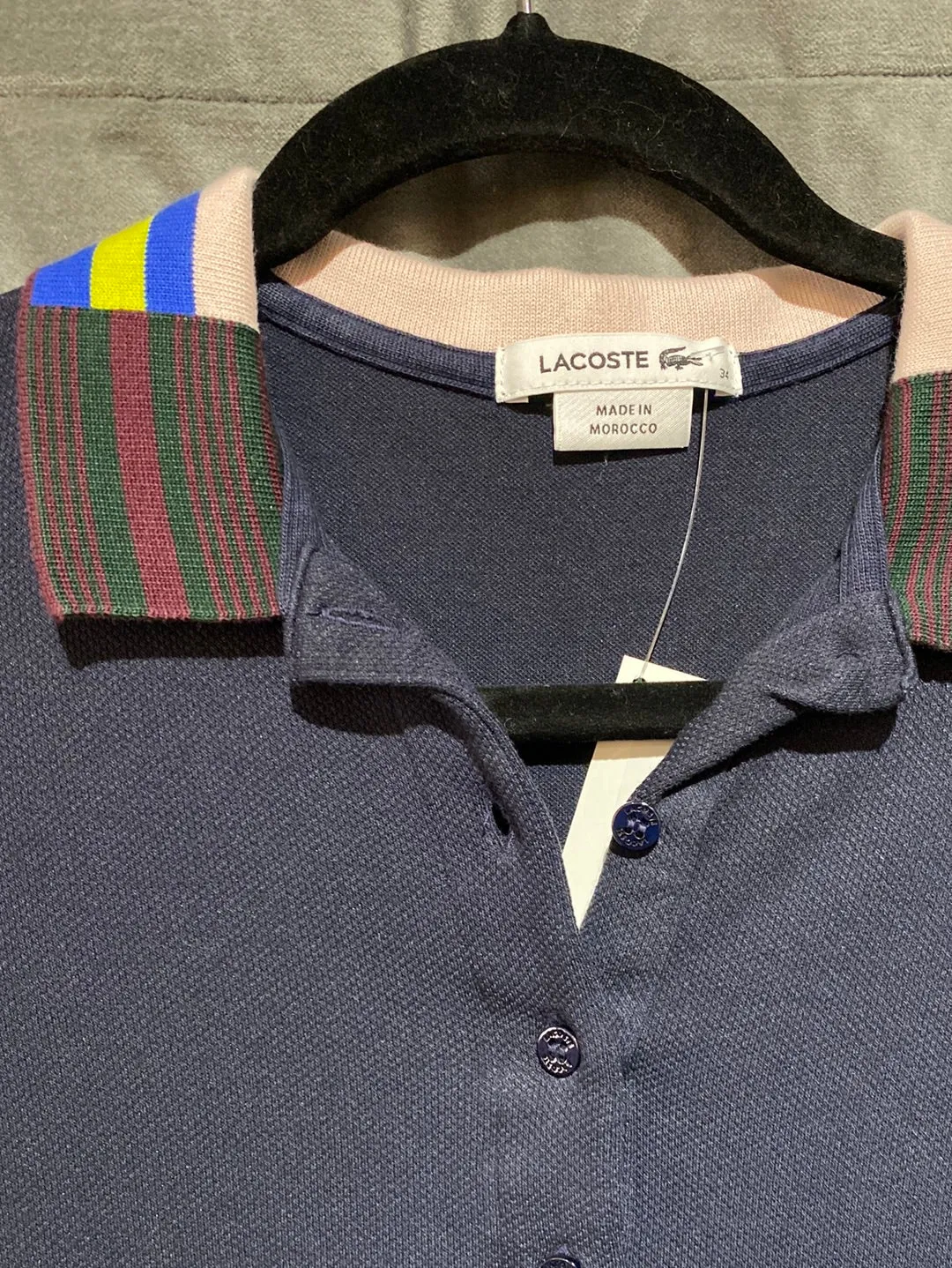 Lacoste Navy Collared Polo shift Dress