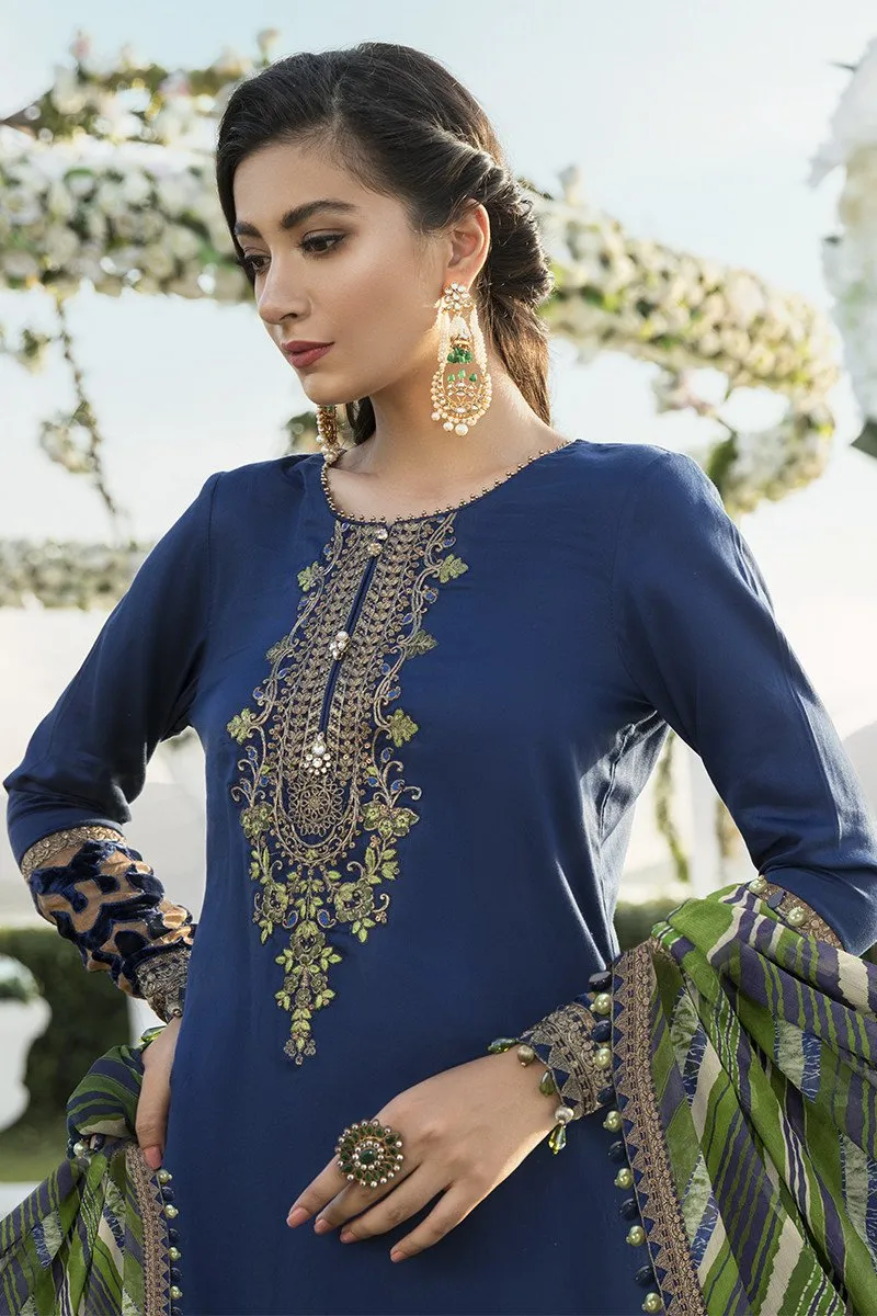 Latest Designer Party Outfit in Blue Color #Y6162