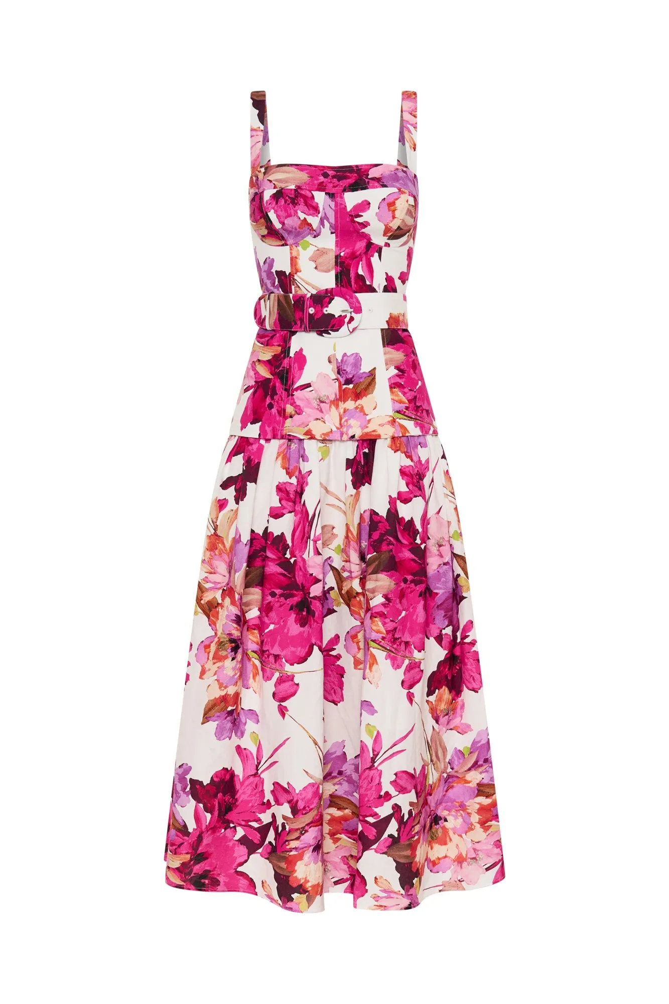 Lidia Dress - Ria Floral Ivory