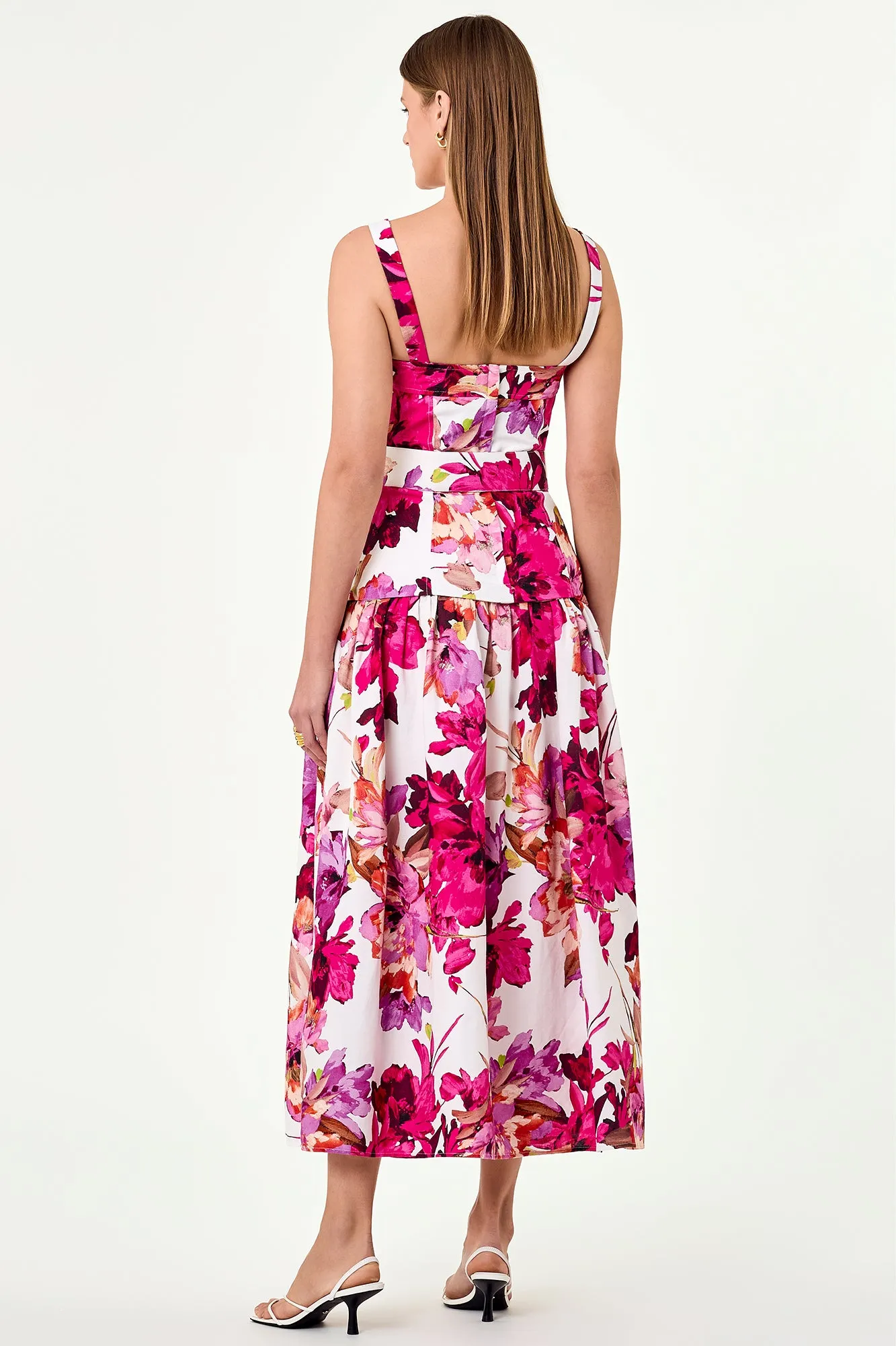 Lidia Dress - Ria Floral Ivory