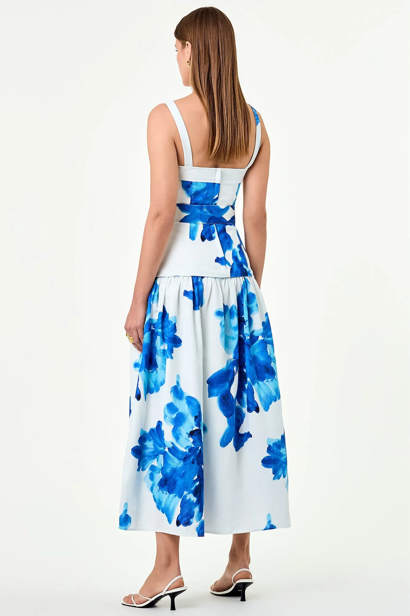 Lidia Dress - Thalia Floral Ivory