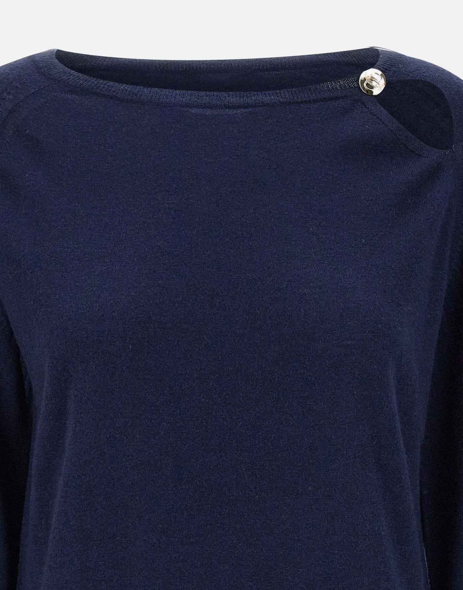 Liu Jo Blue Wool Cashmere tröja