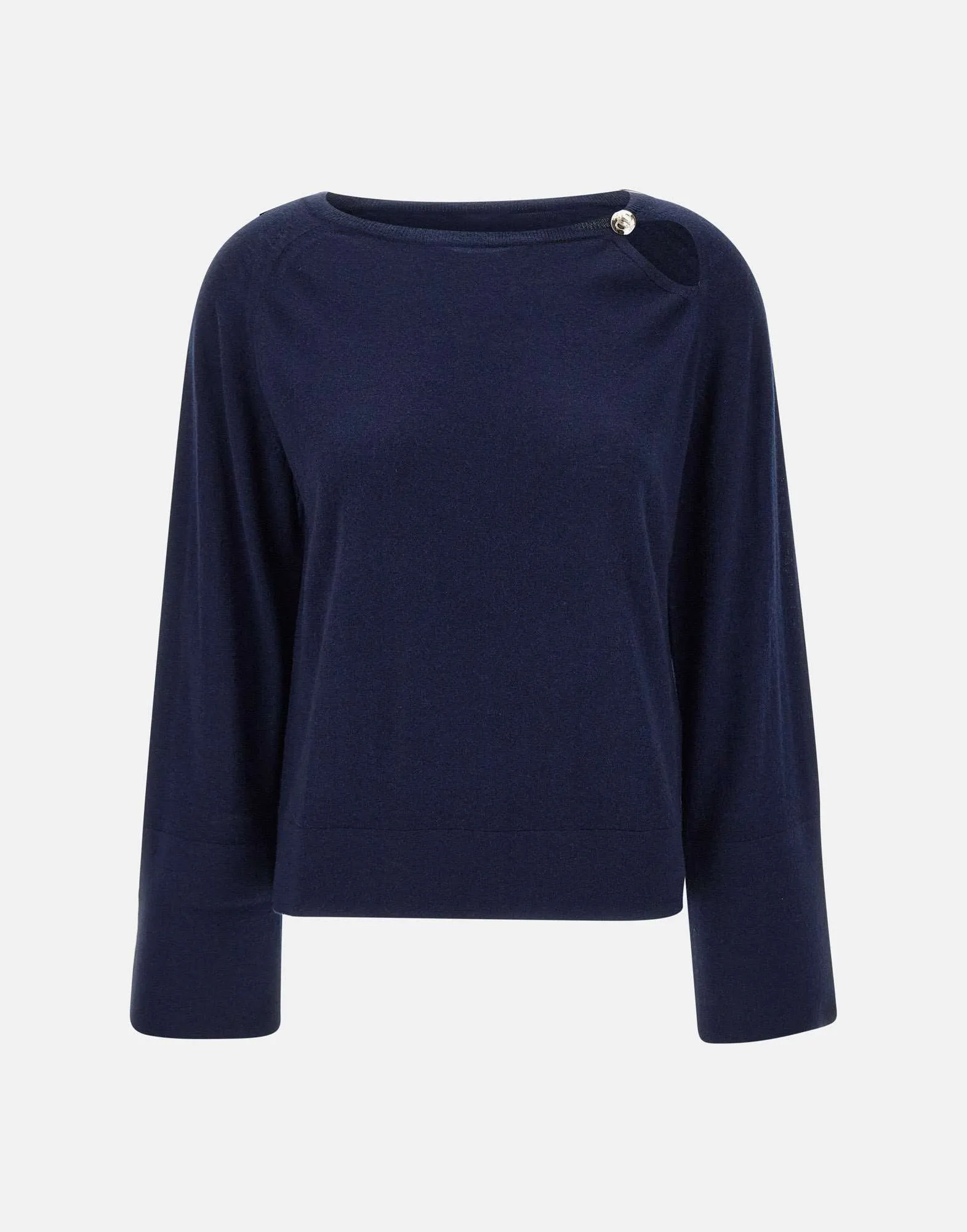 Liu Jo Blue Wool Cashmere tröja