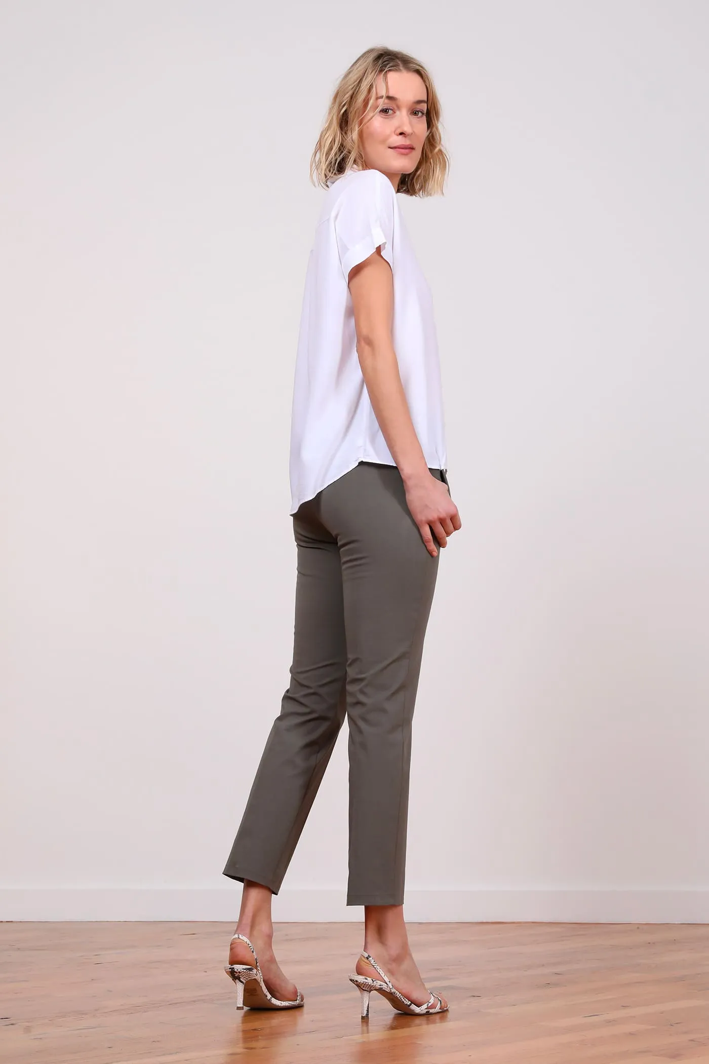 LULU Cotton Olive Green