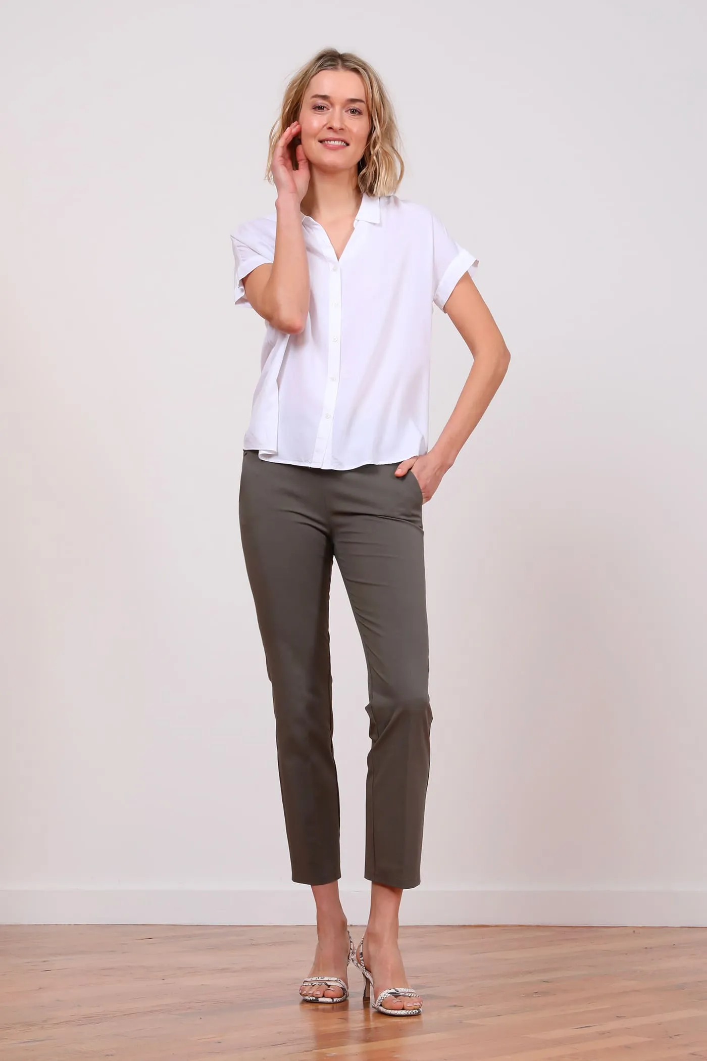 LULU Cotton Olive Green