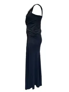 Marina Rinaldi Women's Black Ortensia Zipper Closure Shift Dress Size M NWT