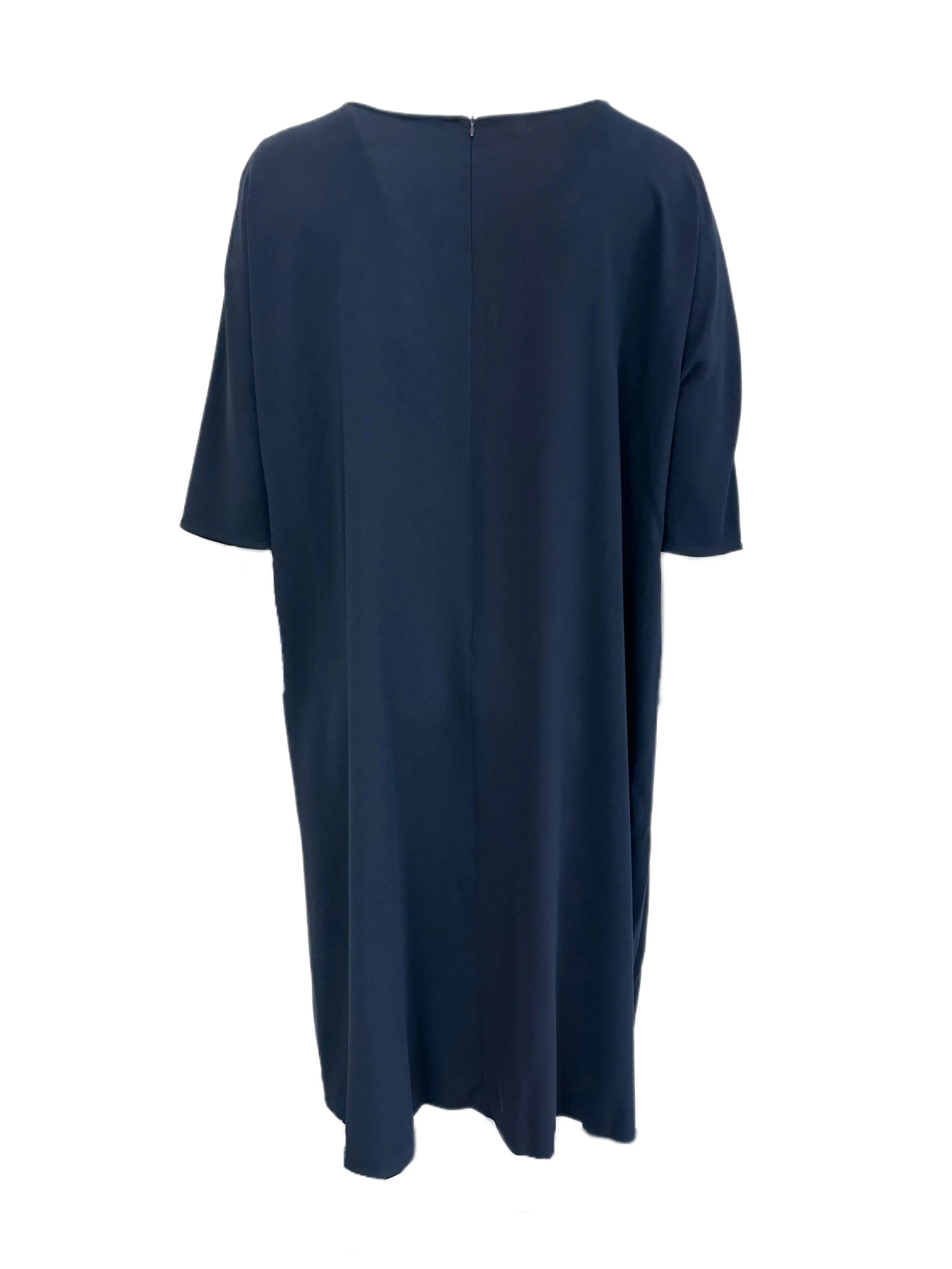 Marina Rinaldi Women's Navy Dattilo Shift Dress NWT