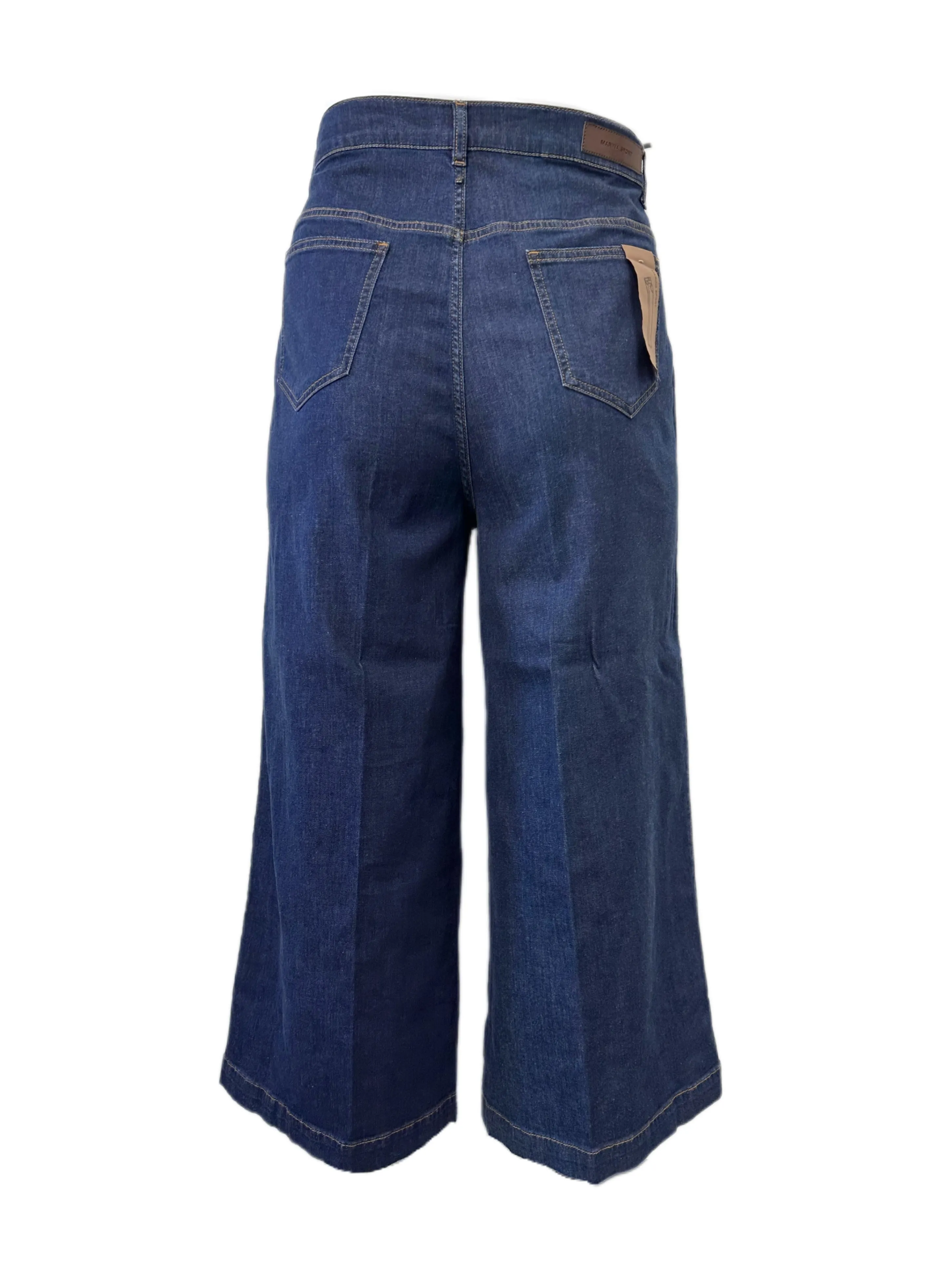 Marina Rinaldi Women's Navy Idrofono Cropped Jeans NWT