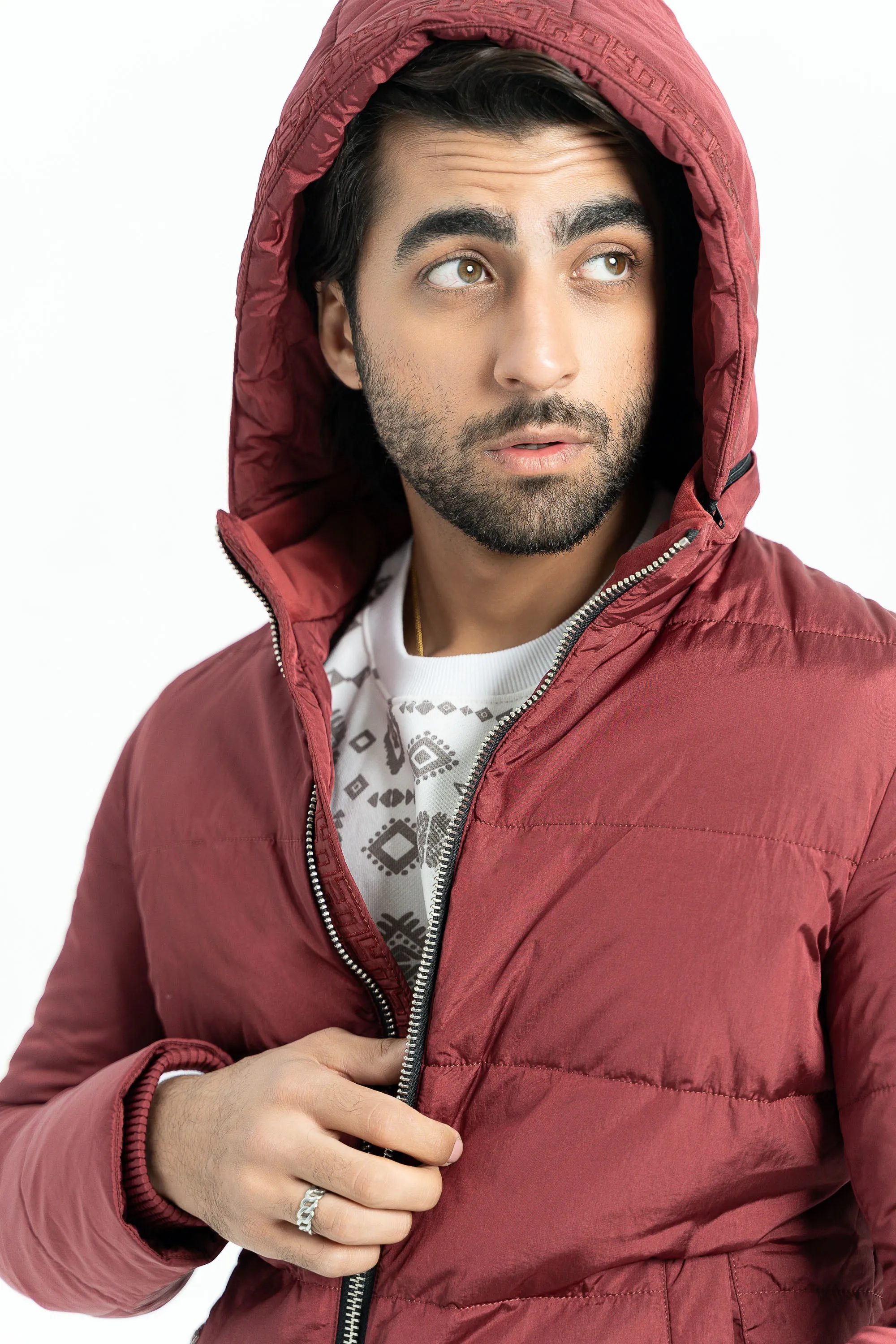 Maroon Bomber Jacket