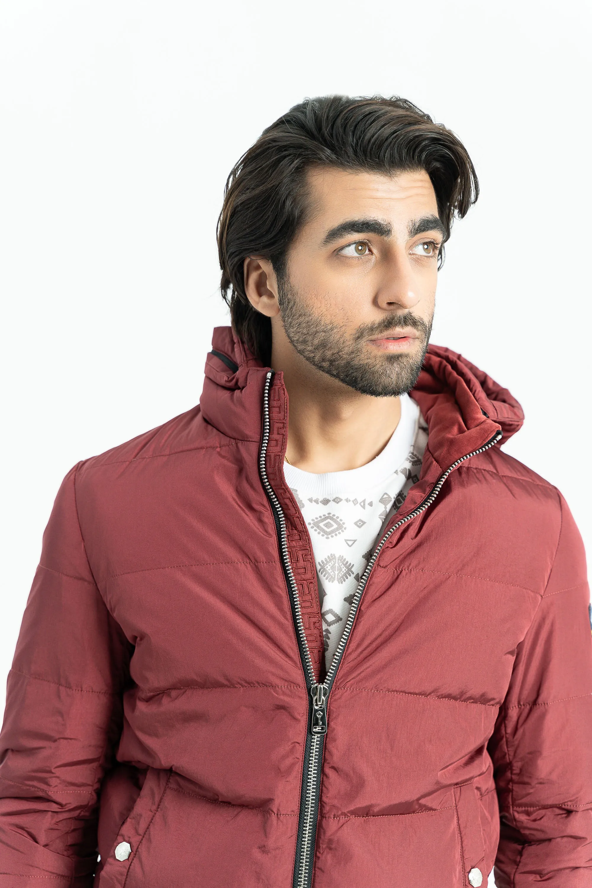 Maroon Bomber Jacket