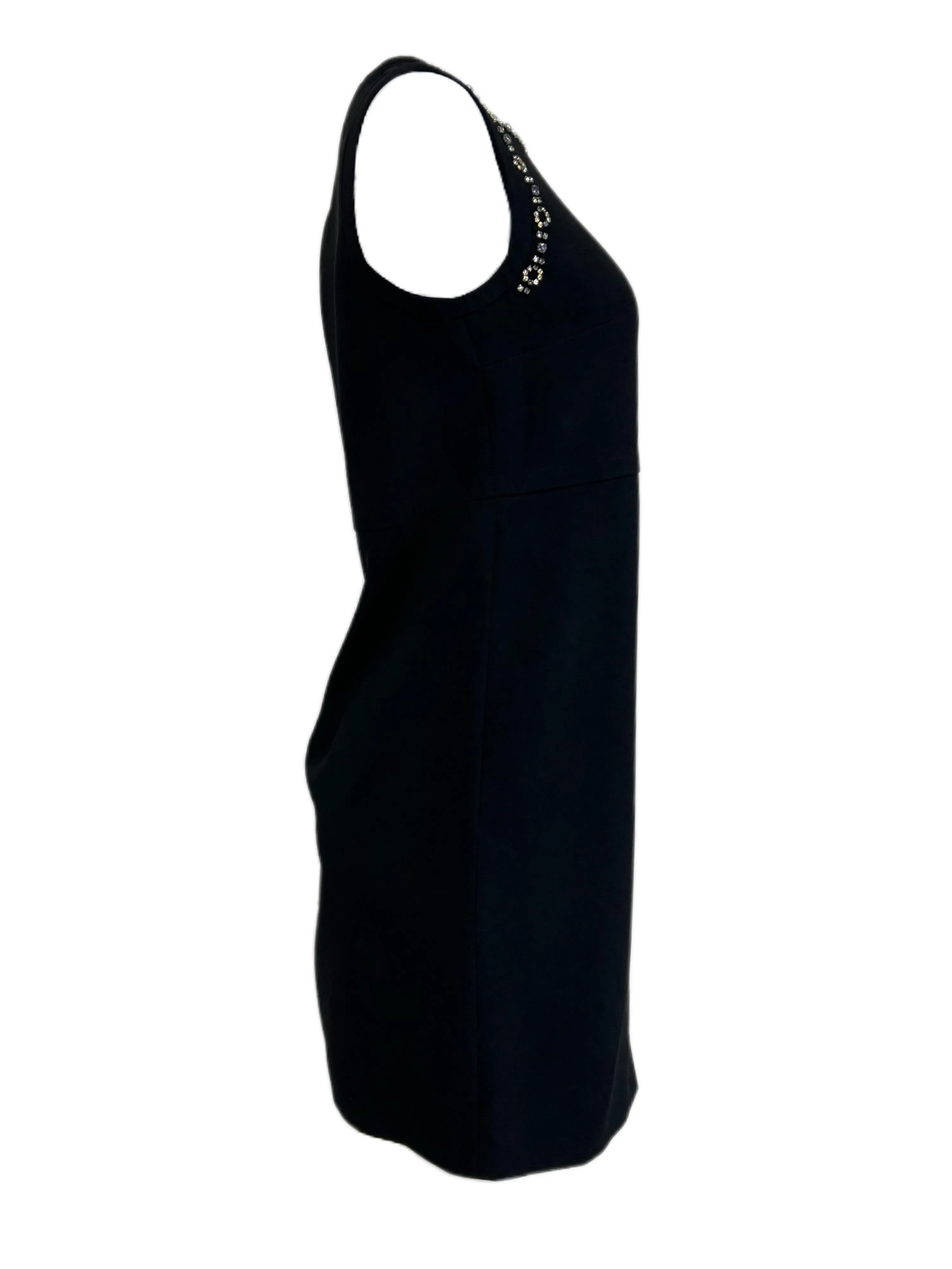 Max Mara Women's Nero Kansas Sleeveless Shift Dress Size 4 NWT