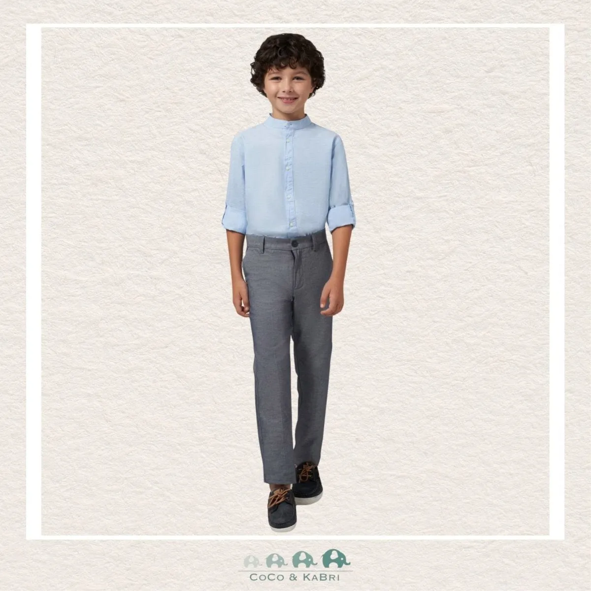 Mayoral : Boys Suit Pants - Navy Mix