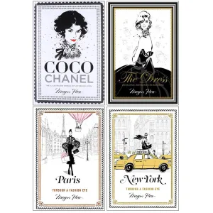 Megan Hess Collection 4 Books Set (Coco Chanel, The Dress, Paris, New York)