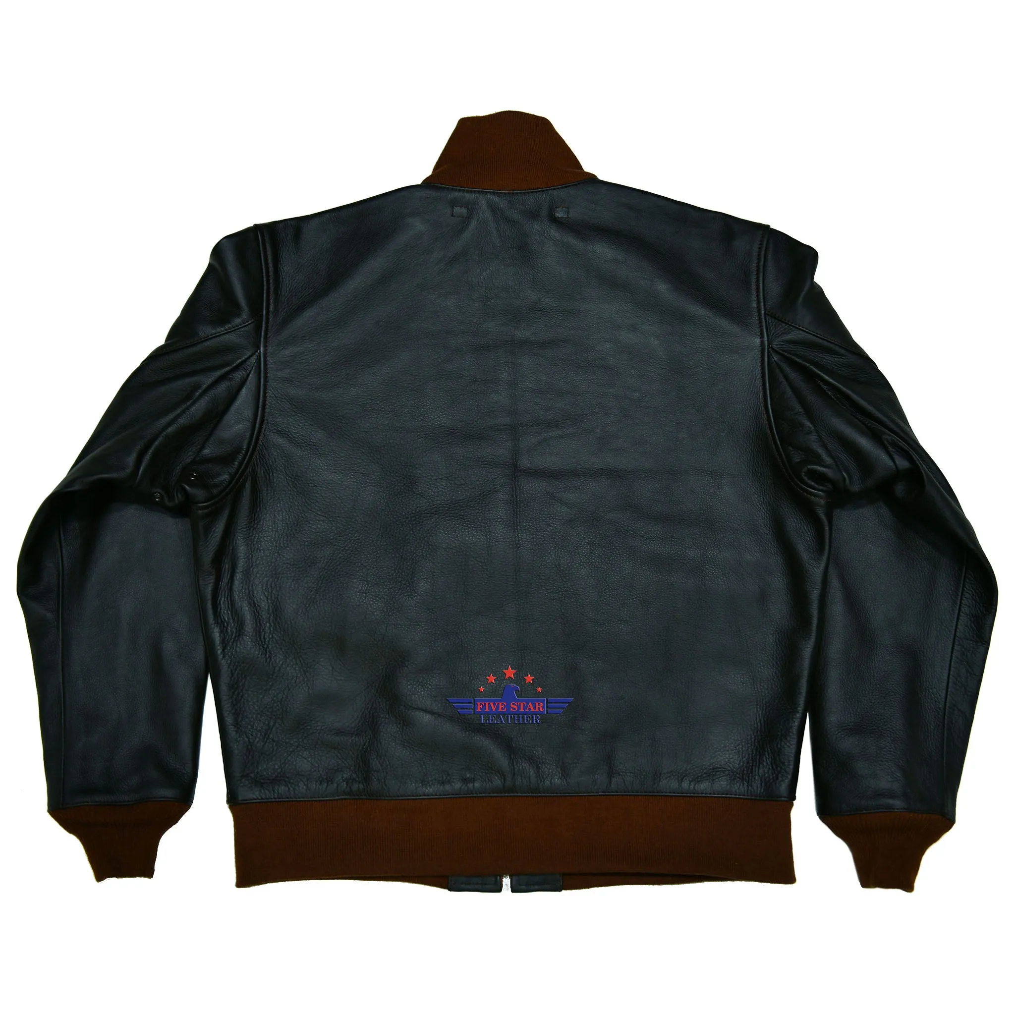 Men's Vintage Amelia Earhart Aviatrix Military Flight Pilot Real Steer Hide Seal Brown Leather Jacket