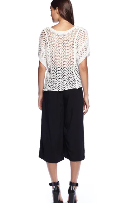 Michael Stars Tape Yarn V-Neck Pullover | Natural | SALE