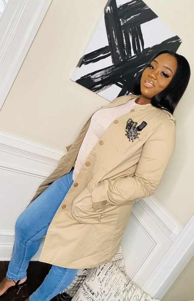 Military Dress Jacket - Beige