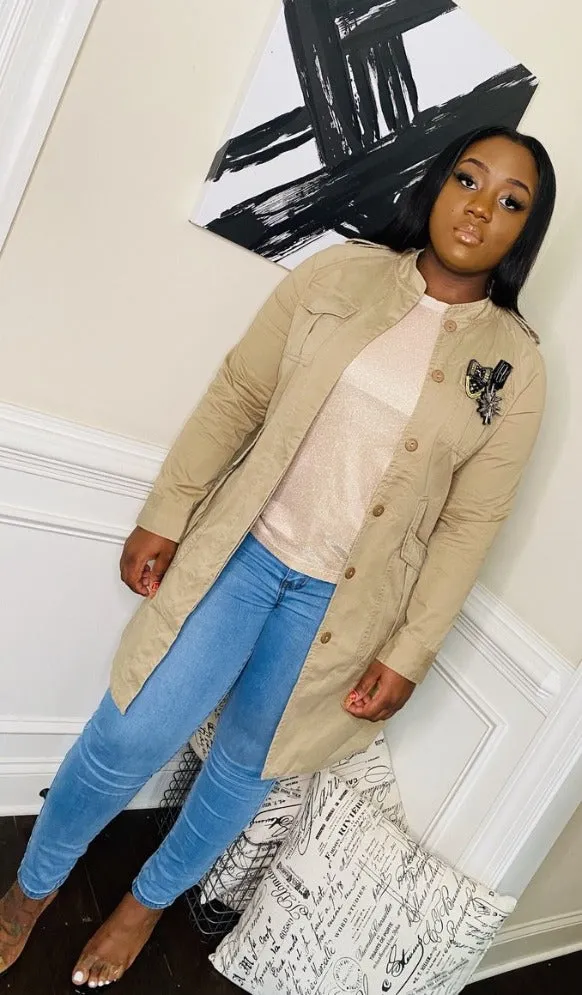 Military Dress Jacket - Beige
