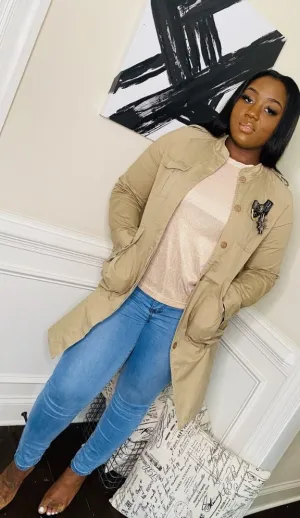 Military Dress Jacket - Beige