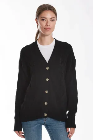 Minnie Rose Oversized Cable Cardigan