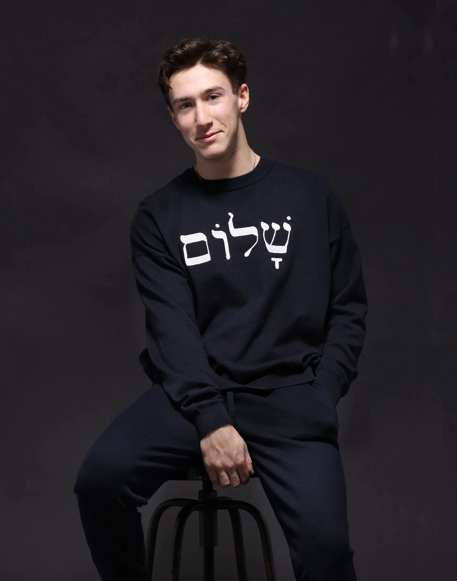 Minnie Rose Unisex Shalom Oversized Sweater