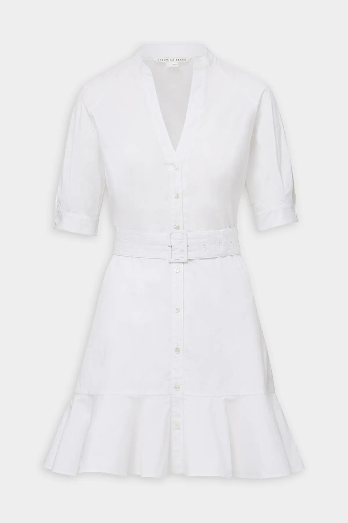Molly Shirt Mini Dress in White