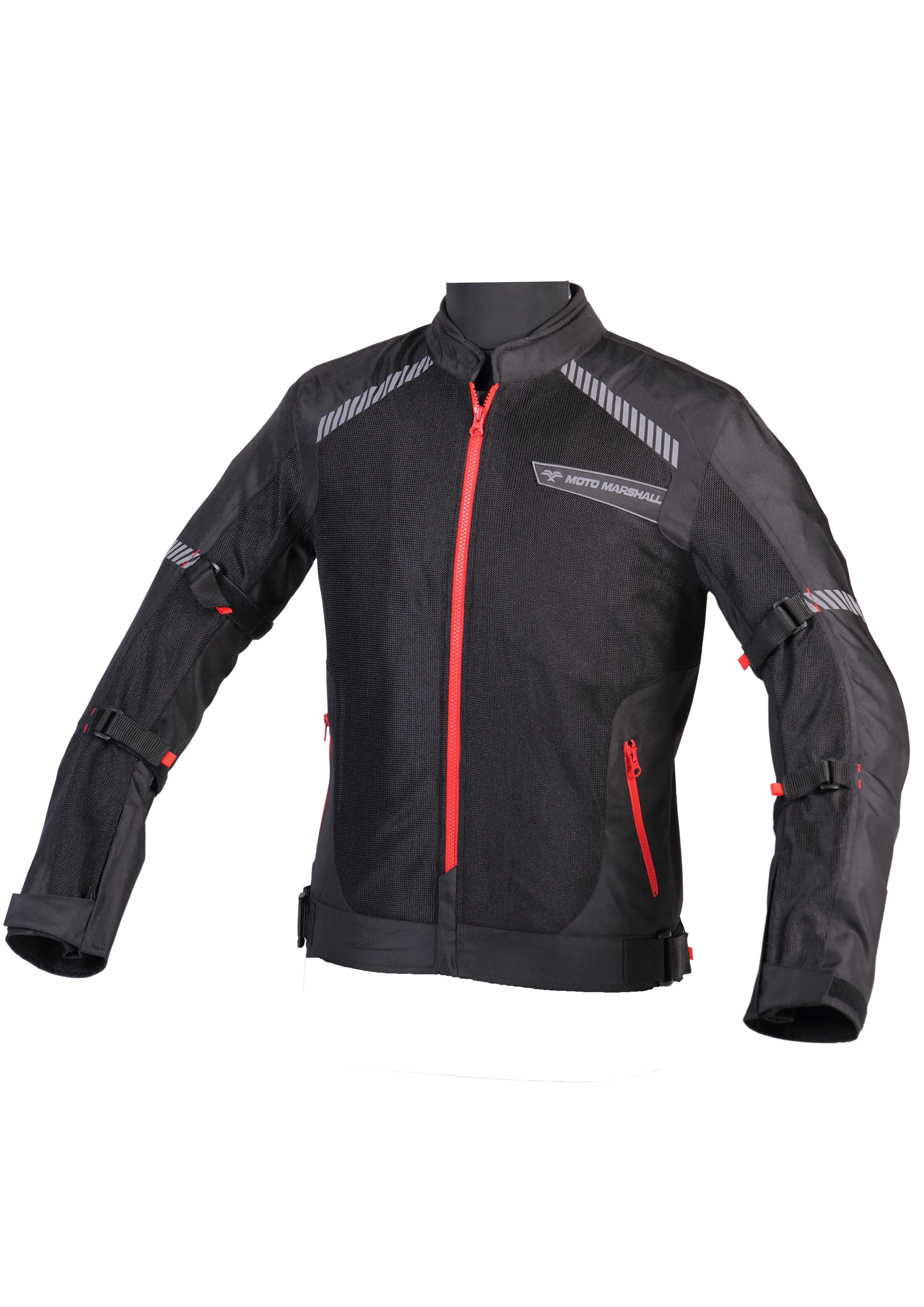 Motomarshall - Valor Black Red Mesh Jackets