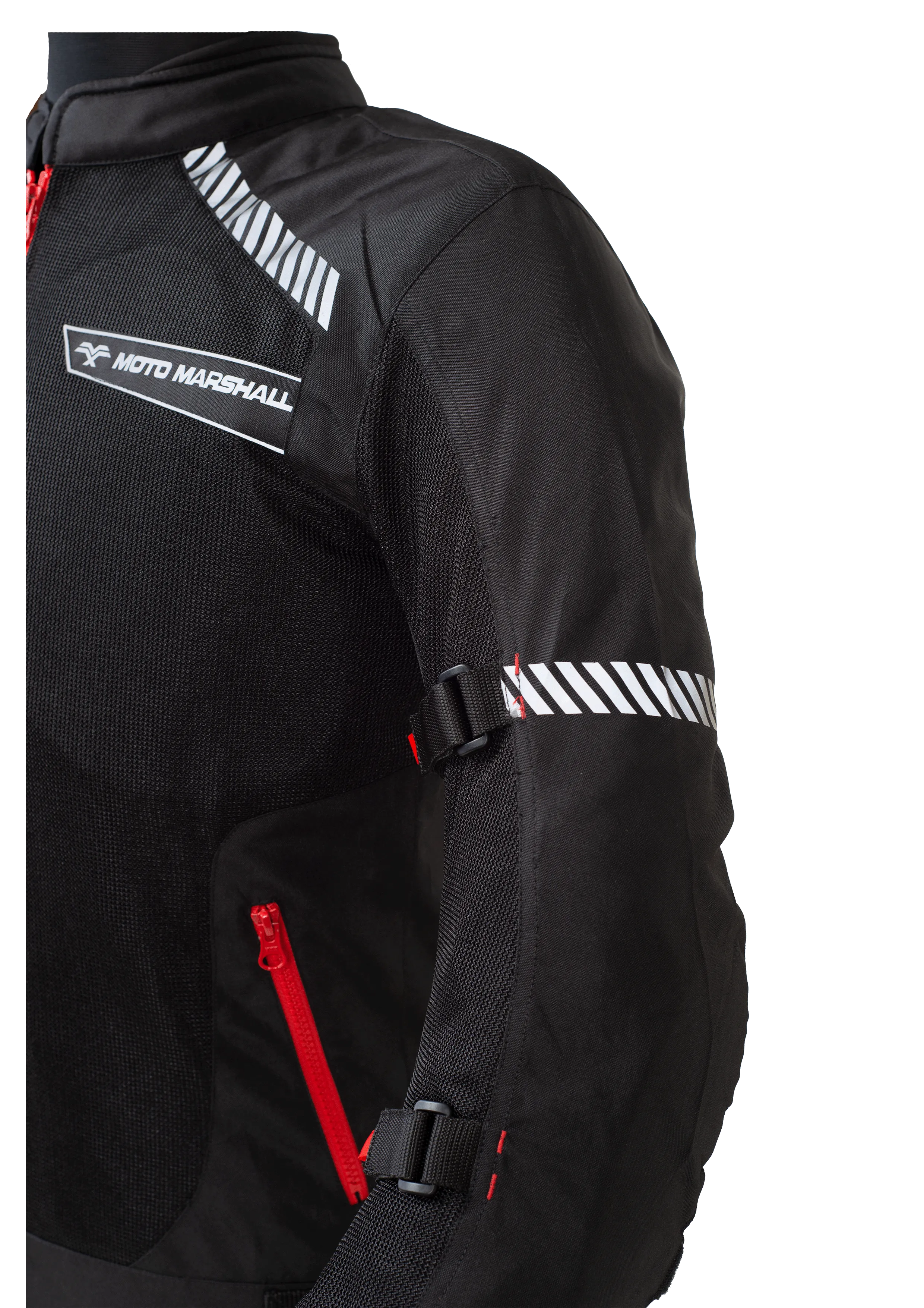 Motomarshall - Valor Black Red Mesh Jackets