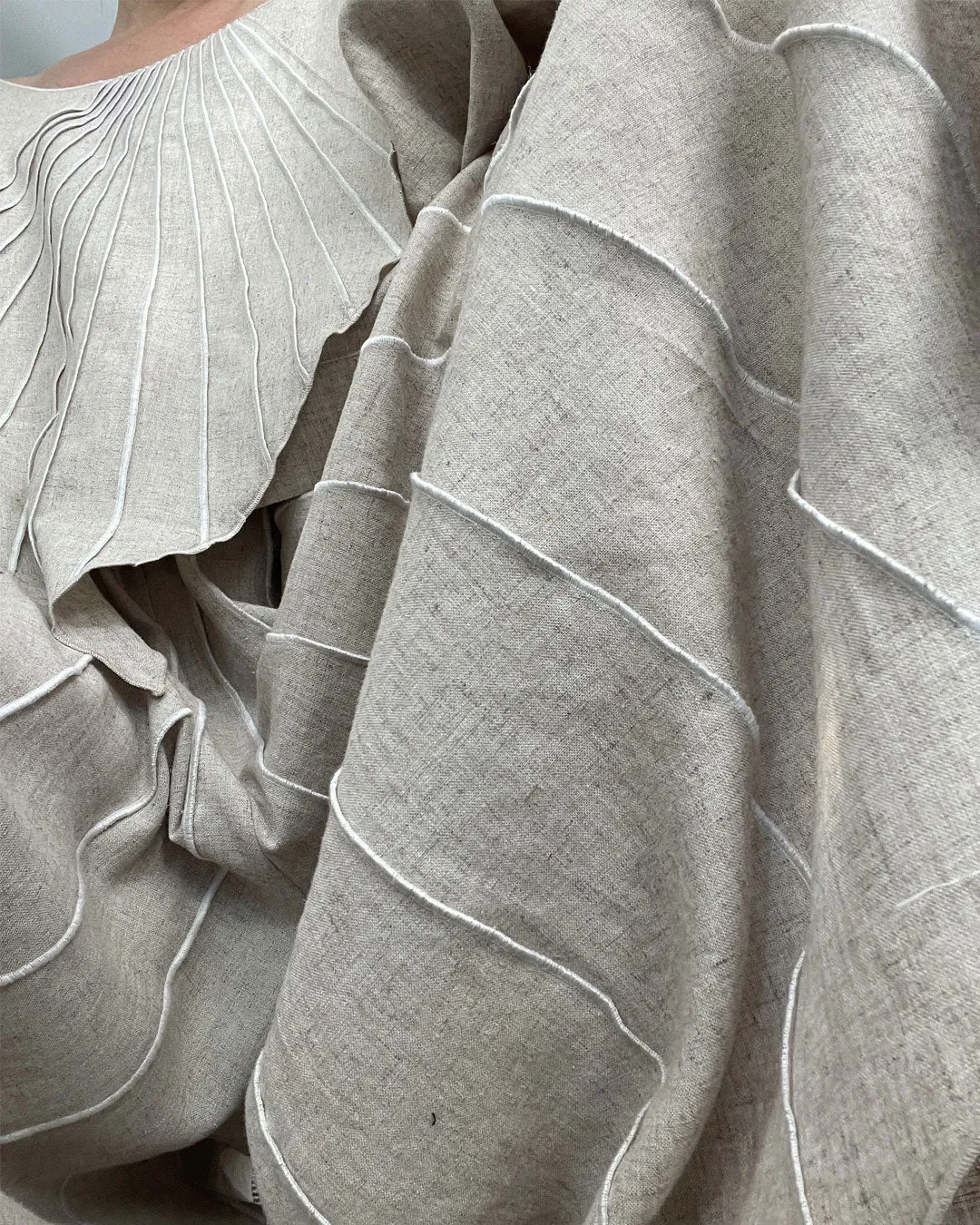 MUDILA LINEN PANTS-SKIRT