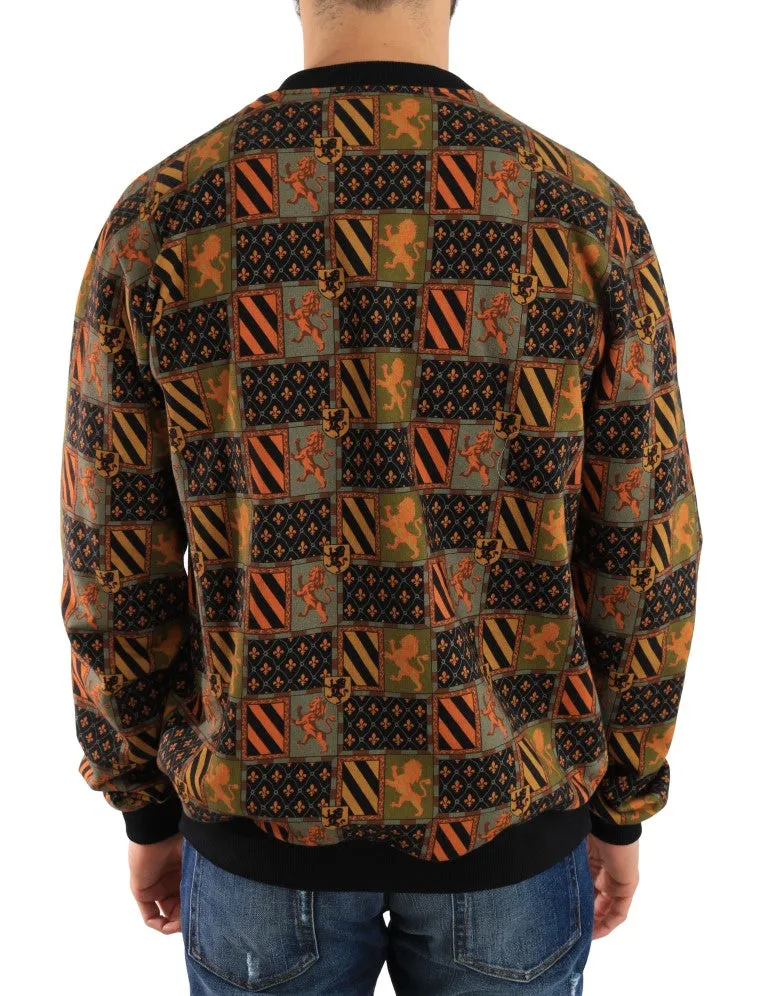 Multicolor Cotton Pullover Sweater