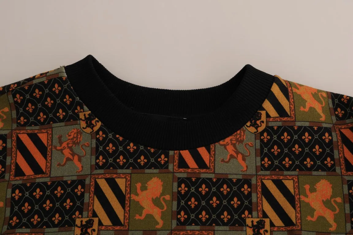 Multicolor Cotton Pullover Sweater