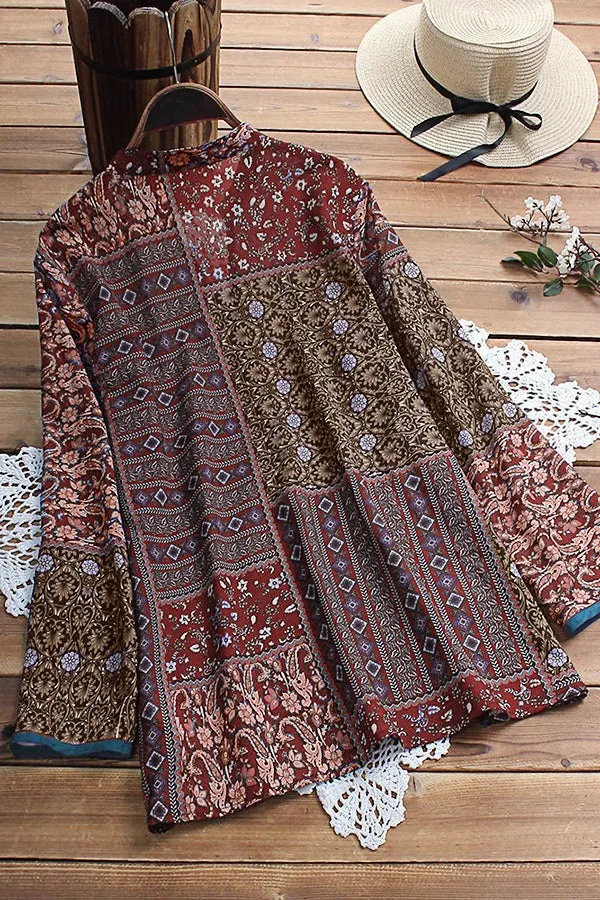 National Chiffon Print Shirt