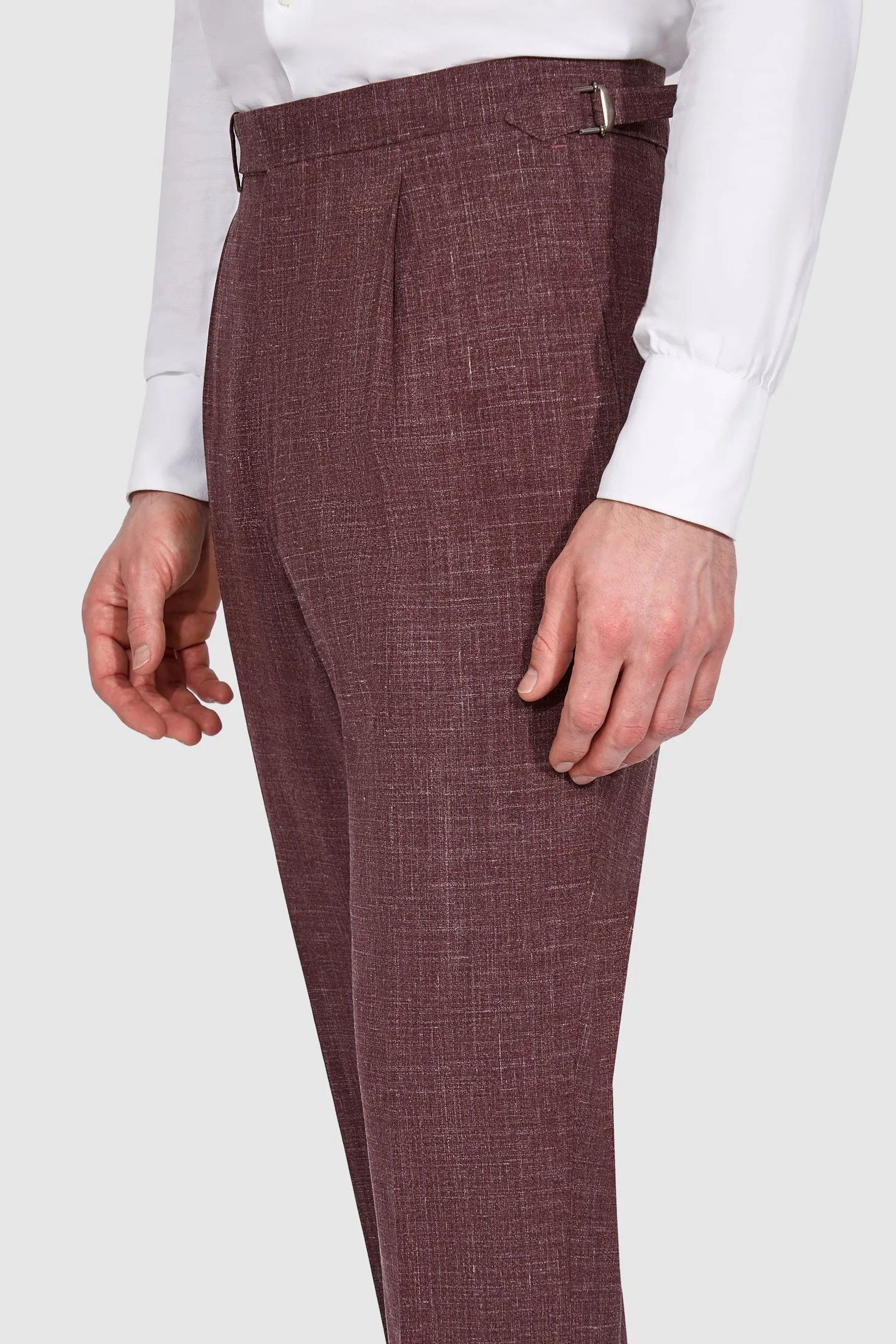 New SUITREVIEW Elmhurst Purple Wool, Silk, Linen Natural Stretch Loro Piana DB Suit - Size 38R and 42S  (Other Sizes Special Order)