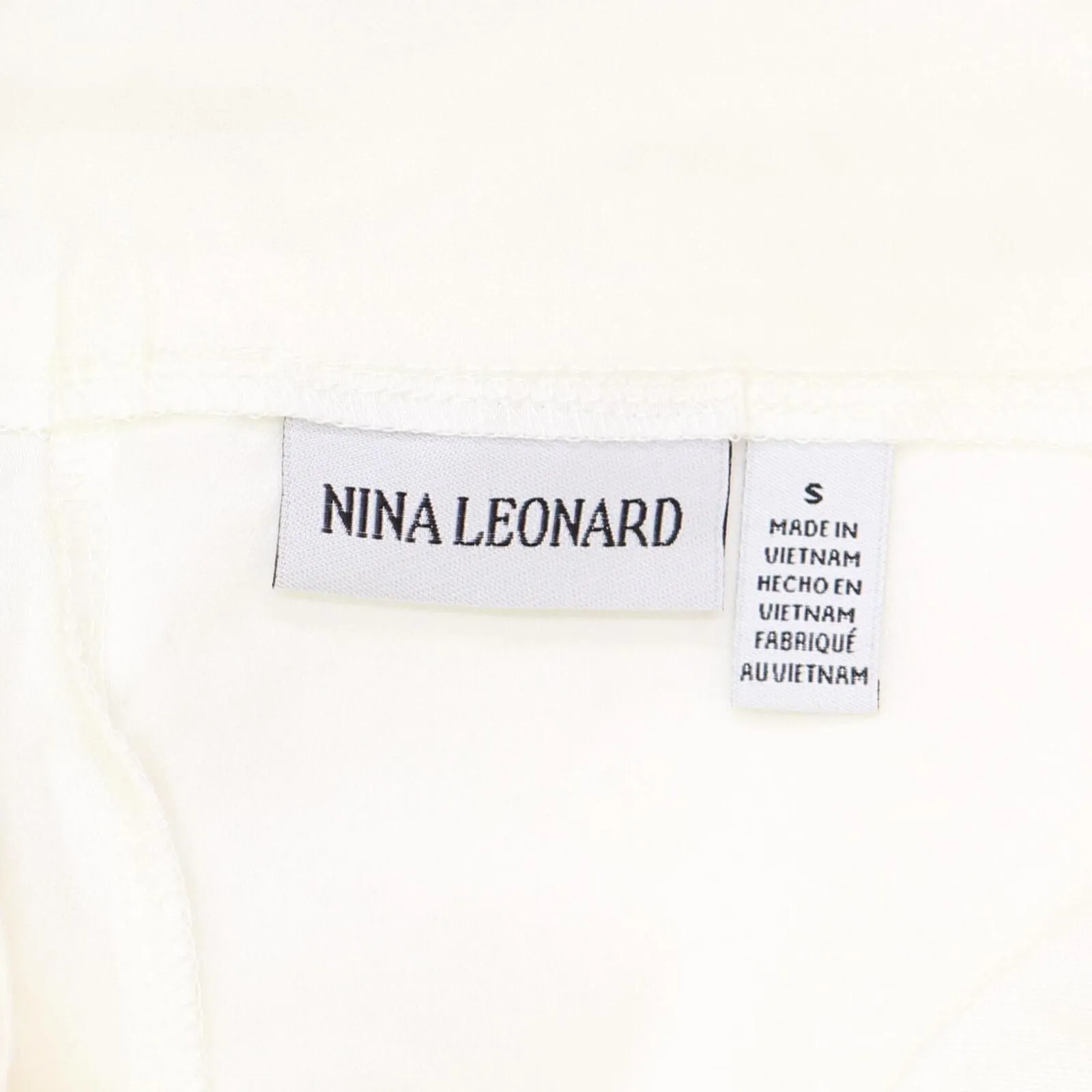 Nina Leonard Womens Pull-On Scallop-Hem Cropped Pant 660168 Ivory Off White S