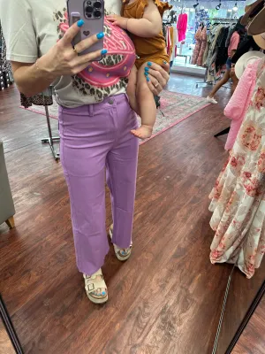 On the Scene Pants: Lavender