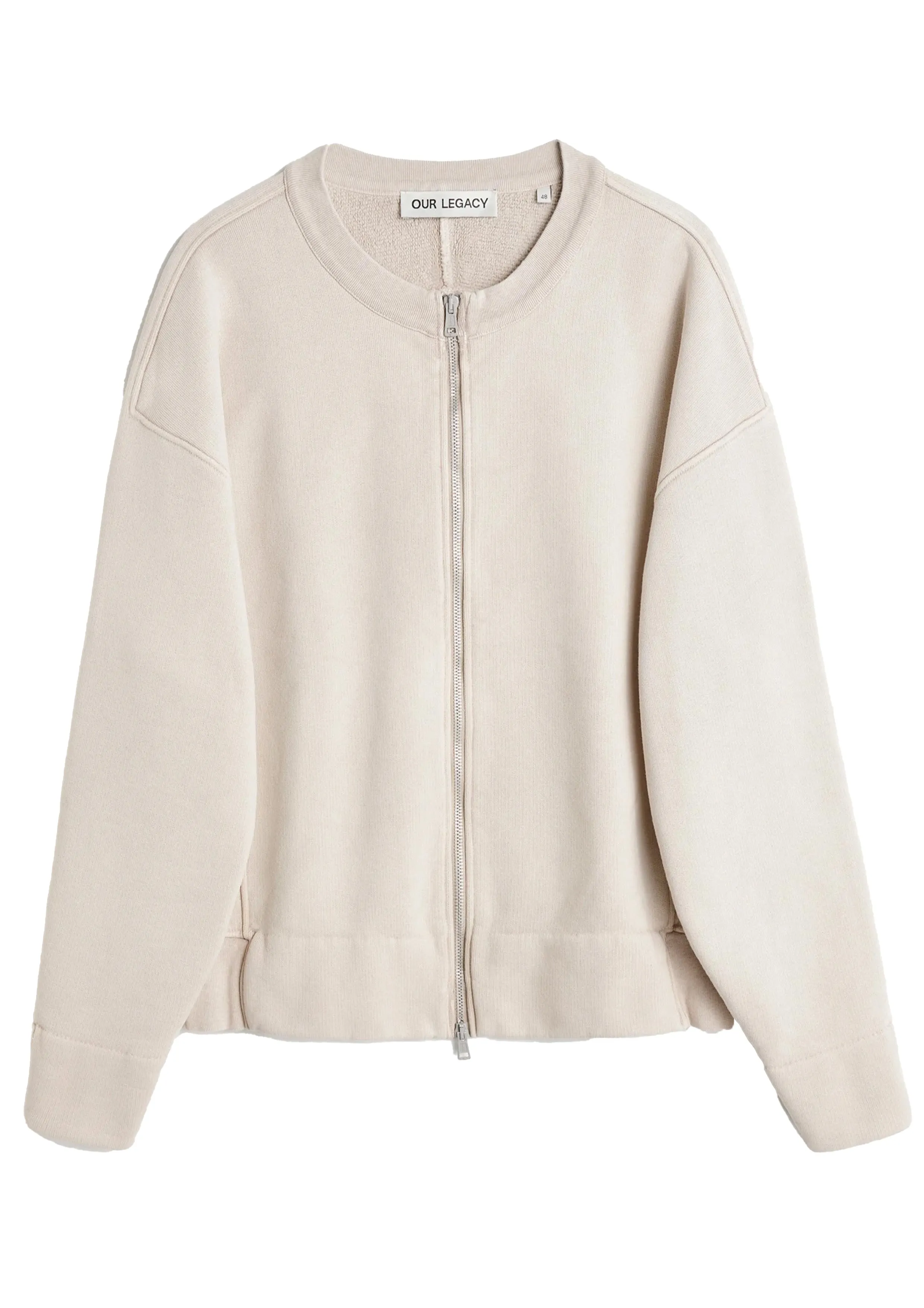 OUR LEGACY - CONTOUR BOMBER GHOST ATTIC HEFTY FLEECE