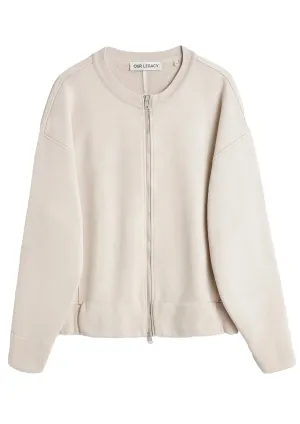 OUR LEGACY - CONTOUR BOMBER GHOST ATTIC HEFTY FLEECE