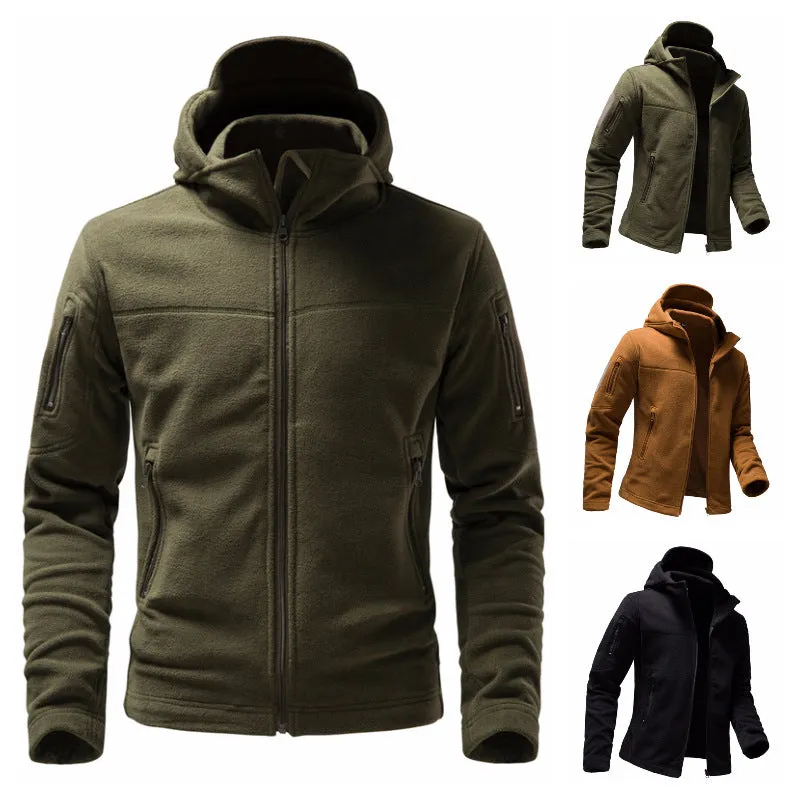 Outdoor Military Multi-Pocket Polar Fleece Men's Jacket