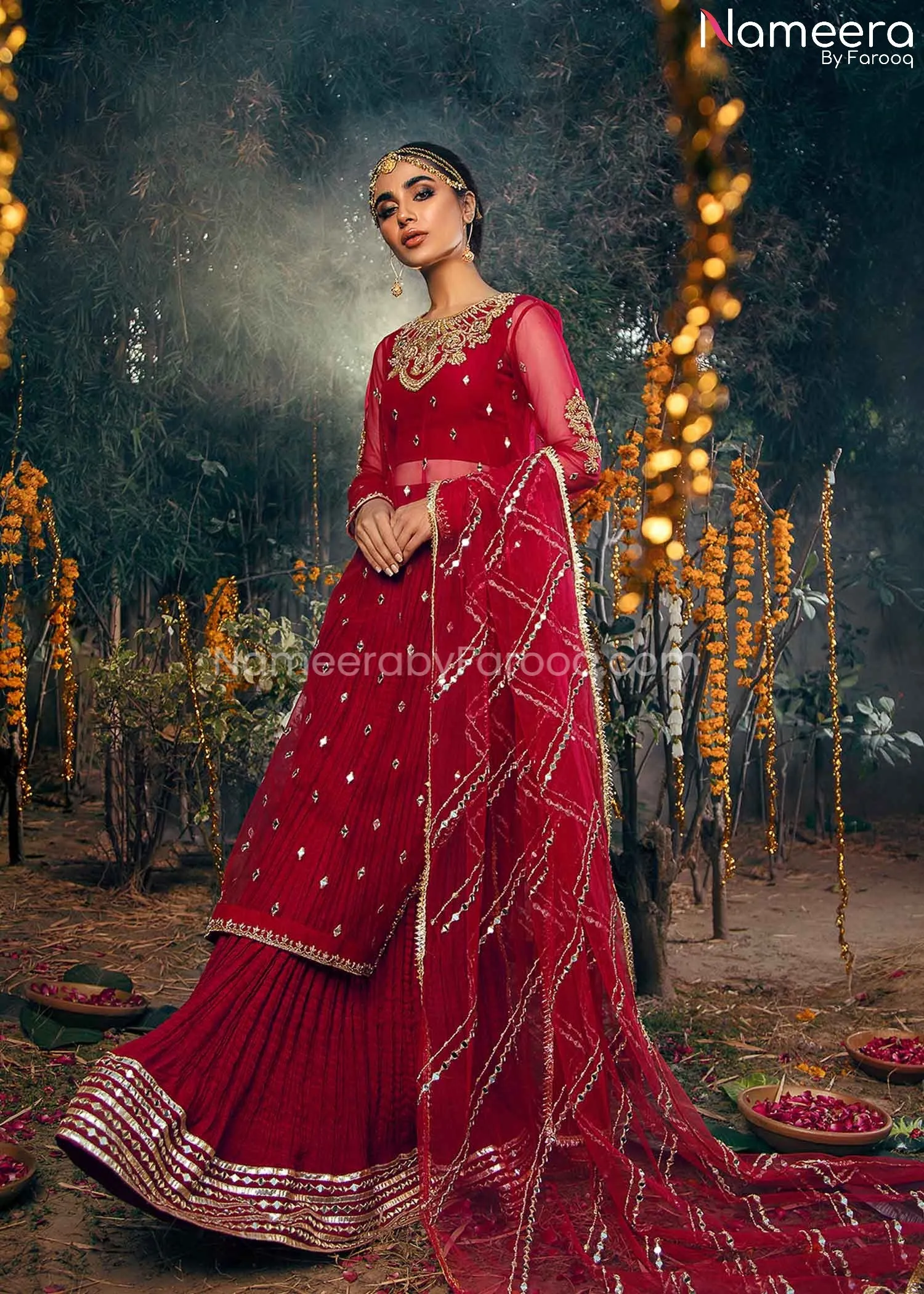 Pakistani Simple Mehndi Dresses for Bride 2021 #BB239