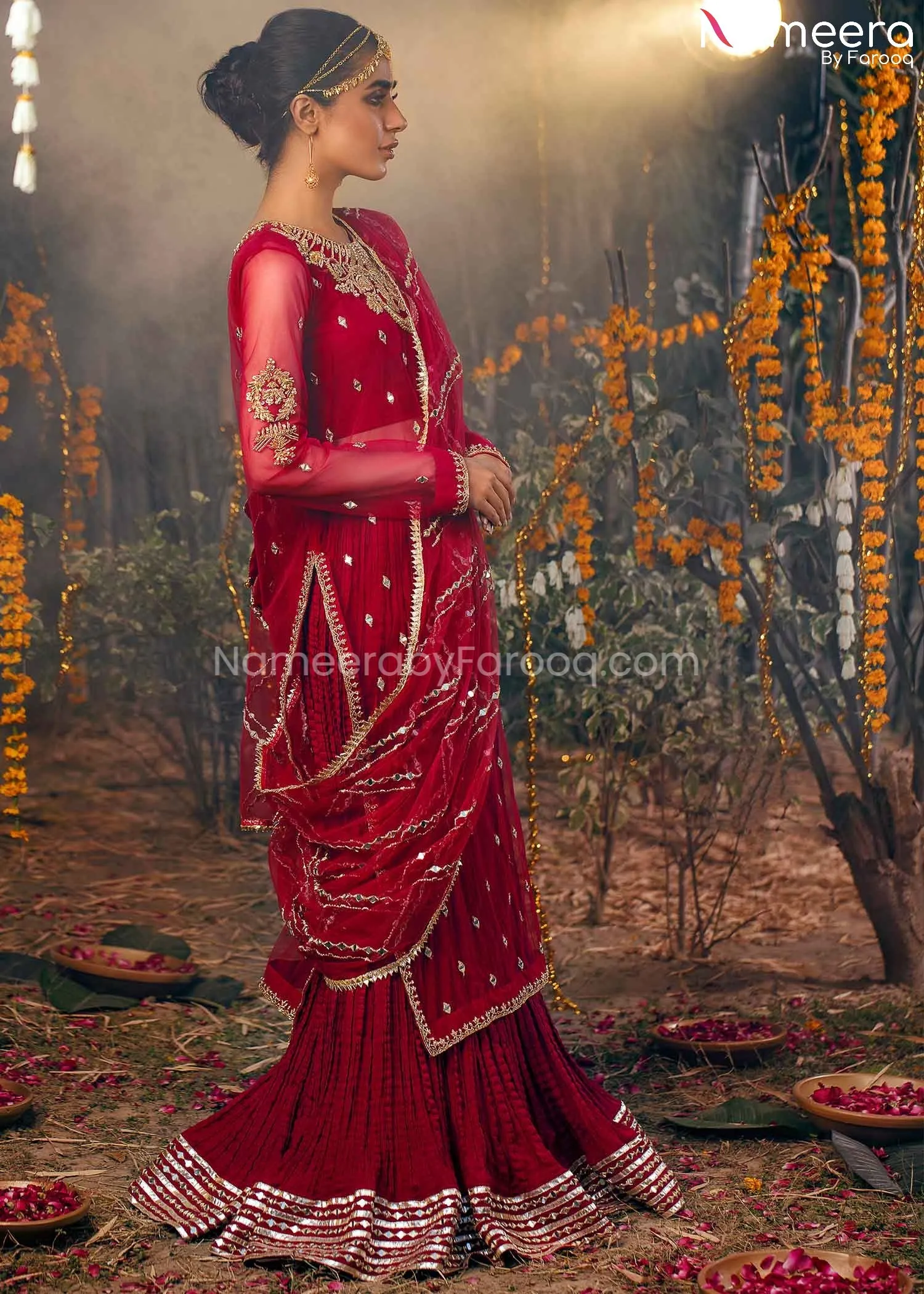 Pakistani Simple Mehndi Dresses for Bride 2021 #BB239